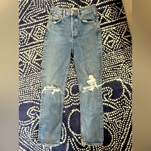 Agolde Size 24 Boyfriend Distressed Jeans